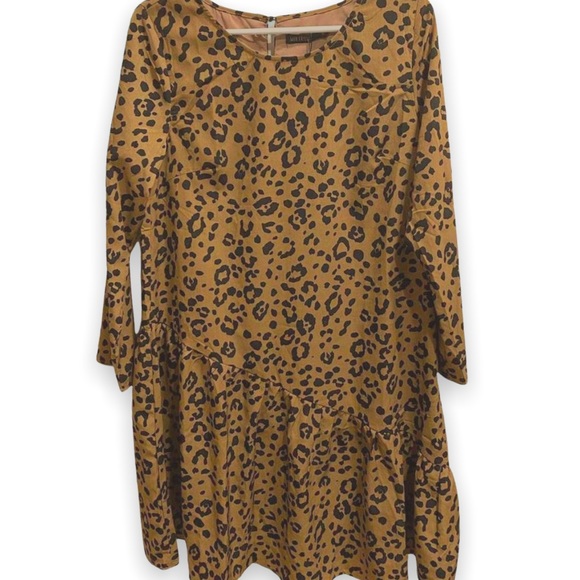 Tan animal print boho dress - Picture 2 of 5